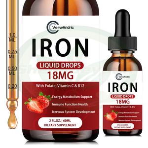 Suplemento Herbal en Gotas Líquidas Orales de <span class=keywords><strong>Hierro</strong></span> y Zinc de Marca Privada OEM, 60 ml, <span class=keywords><strong>para</strong></span> Adultos, Apoyo <span class=keywords><strong>para</strong></span> <span class=keywords><strong>la</strong></span> <span class=keywords><strong>Anemia</strong></span>, Energía, Salud Sanguínea, Refuerzo Inmunológico - Product Image 1