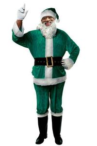 Volwassen Kerst Elf Kostuum Groen Rood Santa Helper Outfit Vakantie Feest Pak - Product Image 4