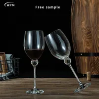 Rode Wijn Glas Fabriek Groothandel Aanpasbare Cocktail Glas Drinkware Crystal Diamond Goblet Wijnglazen Champagne Glas
