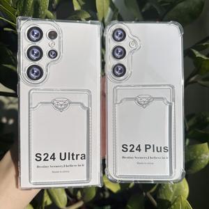 Прозрачный Футляр для карт, ТПУ чехол для <span class=keywords><strong>OPPO</strong></span> Reno 11F Realme C65 C63 C61 противоударный чехол для задней крышки кошелька - Product Image 3