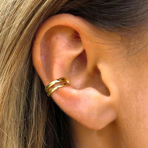ROXI S925 Pendientes de Plata de Ley con Clip, Diseño Simple de Doble Línea para Mujer - Product Image 4