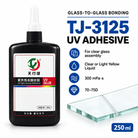 Adhésif UV transparent TJ-3125 pour collage du verre, du métal et du cristal, colle UV industrielle non collante