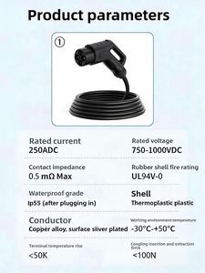 Cable de Carga para Vehículo Eléctrico Estándar CHAdeMO de 7,5 m Permite la Carga de Emergencia para Nissan y Mitsubishi en Asia - Product Image 3