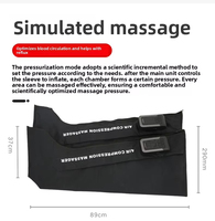 Masseur pour les pieds et les jambes à compression d'air, taille réglable, contrôle du temps, rechargeable par USB, AS ALL STAR CE