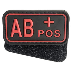 陰性陽性血液型パッチ 四グループ医療用PVCゴムバッジ 衣類用パッチ A+ A- B+ B-AB+ AB- <span class=keywords><strong>O</strong></span>+ <span class=keywords><strong>O</strong></span>- - Product Image 4