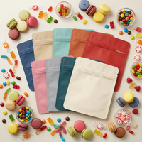 Sacs à fermeture éclair en PET/PE haute résistance, noir/mat ou blanc, anti-odeur, pour emballage alimentaire et snacks, 180 microns, impression personnalisée