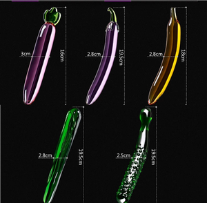 <span class=keywords><strong>Dildo</strong></span> de Cristal para Sex Shop, Tapón Anal, Masturbación Masculina y Femenina, Productos Sexuales, <span class=keywords><strong>Dildo</strong></span> de Cristal Sólido con Forma de Fruta o Vegetal - Product Image 5