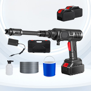 Pistolet de lavage portable sans fil à batterie lithium 70 bars 400W, suralimenté, auto-amorçant, 8L/min, pour maison et voiture - Product Image 1