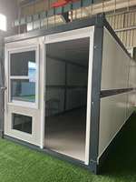 Maison conteneur modulaire pliable polyvalente pour projets d'extension de dortoirs scolaires, d'hôtels et de bureaux, avec conception respirante