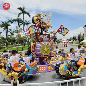 Atracción de Motocicleta Rotatoria de Fibra de Vidrio y Acero, Modelo Moderno, para Uso en Parques de Diversiones, para Adultos y Niños - Product Image 4