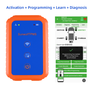 Sunwolf Factory Wireless 315MHz/433MHz <b>TPMS</b> Programming Tool Tire Pressure Diagnostic Tool with Free APP Mobile phone Bluetooth - Product Image 3