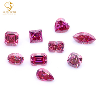 Pierres de Moissanite VVS en Gros, Forme Ovale, Plaqué Rose, Pierres Précieuses Synthétiques pour la Fabrication de Bijoux
