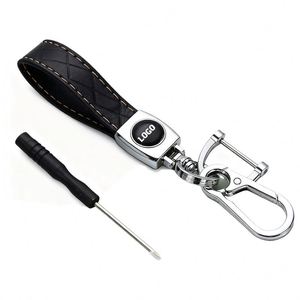 Factory Promotional <b>Custom</b> Printed Leather <b>Key</b> Holder Car Keychains Metal Logo Designer Keychain - Product Image 1