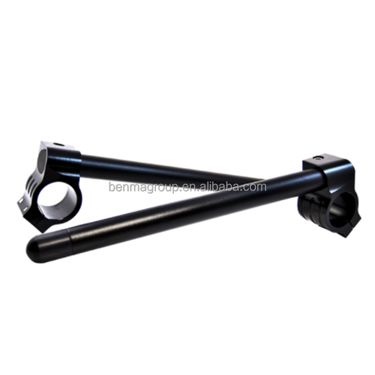 Elevadores De Manillar Para Moto - Aluminio CNC, Diámetro 43 Mm, Ajuste Universal, Color Negro