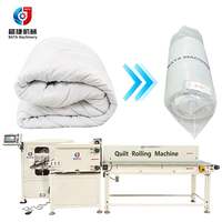 Machine à rouler les couettes avec diamètre de roulement réglable, machine d'emballage pour couettes, couvertures, draps et surmatelas pour l'ameublement de lit