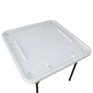 EASTOMMYホワイトカラープラスチック素材ブローモールドドミノゲームテーブル