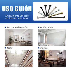 Tornillos para paneles de yeso Ruspert con cabeza de trompeta, galvanizados en zinc, medidas métricas/pulgadas, rosca fina, clase 4.8 y 6.8 - Product Image 5