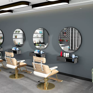 Espejo Circular con Iluminación LED para Barbería, Espejo de Salón con Luz LED, Gran Venta - Product Image 4