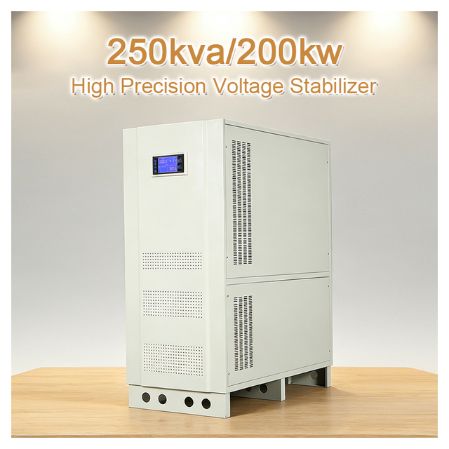 Original Manufacturer CE Certificated Voltage Regulator 250KVA/200KW Customized Various Output Voltage 120V-480V Stabilizer