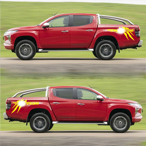 1 Par de Pegatinas Decorativas Todoterreno 4x4 para Camioneta Mitsubishi TRITON, Pegatinas de Vinilo - Product Image 4