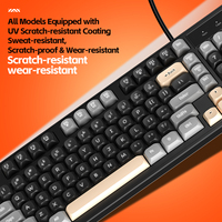 Clavier de jeu sans fil tri-mode en gros 2.4G BT Filaire RGB à membrane silencieux pour ordinateur Batterie 2000mAh Personnalisé OEM ODM