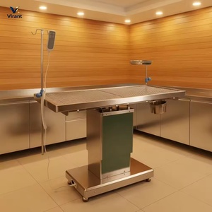Mesa de Operaciones Veterinaria con Columna de Elevación, Bandeja de Instrumentos de Acero Inoxidable y Soporte para Vía Intravenosa para Cirugía en Hospitales Veterinarios - Product Image 5