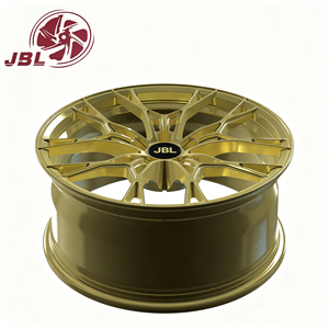 Nuevas Llantas Monobloque de Aleación de Aluminio Forjado de 16-24 Pulgadas, Diseño de Rama de Árbol Dorada, 5x112 5x114.3 5x120 para Autos Audi - Product Image 3