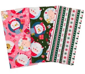 Ingrosso 16 Pezzi Quadrati di Tessuto Natalizio in Cotone Pretagliati per Patchwork con Stampa a Fiocchi di Neve per Decorazioni Tessili Domestiche - Product Image 3