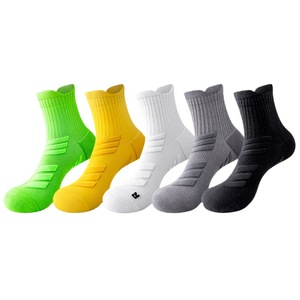 Chaussettes de <span class=keywords><strong>sport</strong></span> personnalisées en tricot ODM, style printemps/été, semelle épaissie en tissu éponge, chaussettes professionnelles pour marathon et longue distance pour hommes - Product Image 5