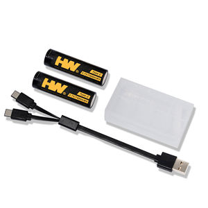 18650แบตเตอรี่ชาร์จได้ผ่าน USB 7400mWh 3.7V OEM พร้อมที่ชาร์จ USB-C แบตเตอรี่ Li-ion ขนาด2000mAh อายุการใช้งาน1000รอบ - Product Image 1