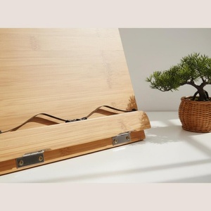 Support de livre réglable en bambou, organisateur de lecture portable avec pinces de maintien des pages, support de lecture, étagère <span class=keywords><strong>à</strong></span> livres pour salon - Product Image 4