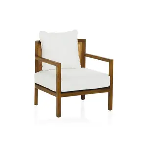 Diskon besar grosir kursi lengan kayu Solid mewah Prancis kelas atas ruang tamu kursi aksen Modern