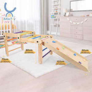 XIHA bébé Pickler grimpeur Montessori enfant en bas âge aire <span class=keywords><strong>de</strong></span> <span class=keywords><strong>jeux</strong></span> intérieure Pickler arc Piklers Triangle cadre d'escalade en <span class=keywords><strong>bois</strong></span> - Product Image 2