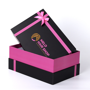 <span class=keywords><strong>Caja</strong></span> de Peluca Negra Elegante Personalizada, Cajas Rectangulares <span class=keywords><strong>para</strong></span> Empaque de Extensiones de Cabello, Diseño Único y Moderno, Cajas de <span class=keywords><strong>Regalo</strong></span> con Lazo <span class=keywords><strong>para</strong></span> Pelucas - Product Image 5