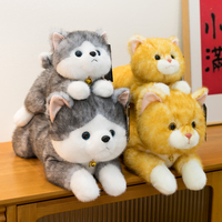Peluche chien Kawaii en gros, jouet en peluche doux, poupée animale en peluche mignonne pour filles, cadeau d'anniversaire pour enfants