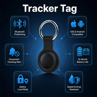 Traceur intelligent Bluetooth anti-perte compatible iOS Find My et Android Find Hub, double système, batterie CR0232 remplaçable, localisateur de clés