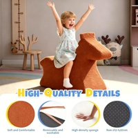 Sofá Infantil con Forma de Animal, Moderno y de Lujo, Personalizado, Esponja Comprimida 30D, Muebles Infantiles para Sala de Juegos, Venta Directa de Fábrica