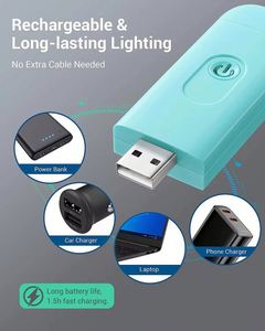 Lumière de Noël à LED rechargeable par USB, changeant de couleur, étanche, à luminosité réglable, avec clip, protection des yeux, pour la décoration de la maison - Product Image 6