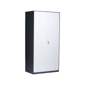 Armoire de rangement métallique d'usine, classeur en acier, armoire métallique multi-étagères avec portes vitrées - Product Image 2