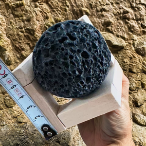Sphères de pierre volcanique poreuse naturelle de 4 cm, boules de pierre de lave pour diffuseur d'huiles essentielles, aromathérapie, décoration d'intérieur - Product Image 2