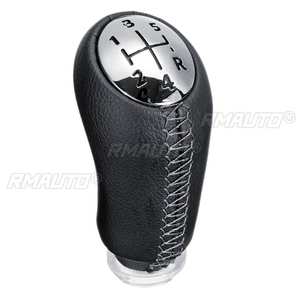 Poignée de levier de vitesses manuelle à 5 vitesses en cuir PU pour Renault Clio II III Megane II Scenic II Kangoo - Product Image 1