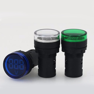 Mini medidor <span class=keywords><strong>digital</strong></span> LED luz indicadora de energia voltímetro AC DC luz de sinal de energia medidor de frequência medidor de frequência de Ampere medidor de temperatura Hertz - Product Image 3