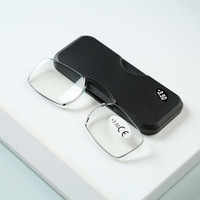 Lunettes de lecture anti-lumière bleue pliables pour PC portable, spéciales pour les seniors, avec étui
