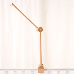 <span class=keywords><strong>Mobile</strong></span> de berceau Montessori multi-styles en bois de hêtre naturel, bras réglable et rotatif, fixation murale ou sur pied, pour chambre de bébé - Product Image 4