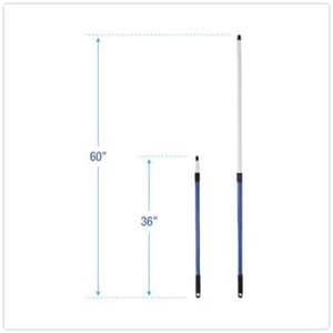 Barra telescópica de aluminio Boardwalk para plumero de microfibra de 36 a 60 pulgadas, herramienta de limpieza doméstica azul - Product Image 3