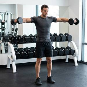 Juego de Mancuernas Recubiertas de Goma de 338 kg con 10 Pares y Soporte, de 2.5 a 25 kg, para Entrenamiento de Fuerza en Gimnasios Comerciales, Jx-yltyt10 - Product Image 3