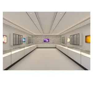 Modern Shopping Mall Jewelry kiosk Interior Design High-end Jewelry Display Showcase Factory Customized for Sale
