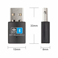 Adaptador Wifi inalámbrico de alta calidad 150M + BT WLAN USB WiFi adaptador receptor tarjeta de red transmisor para PC portátil