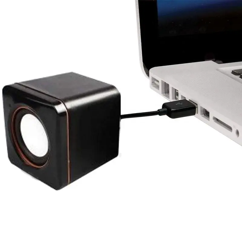 2021 high quality desktop mini portable 2.0 channel multimedia USB PC Powered laptop Computer Speakers