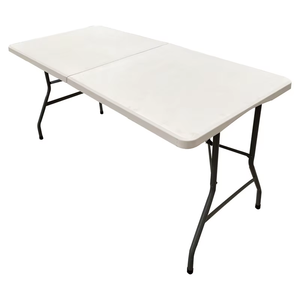 <span class=keywords><strong>Tavoli</strong></span> Pieghevoli Leggeri per Campeggio Familiare, Arredamento Outdoor Multifunzionale Durevole, Bianco - Product Image 3